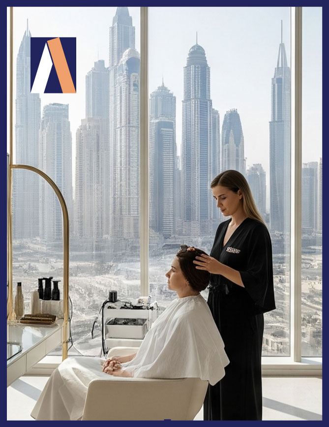 beauty salon dubai social media