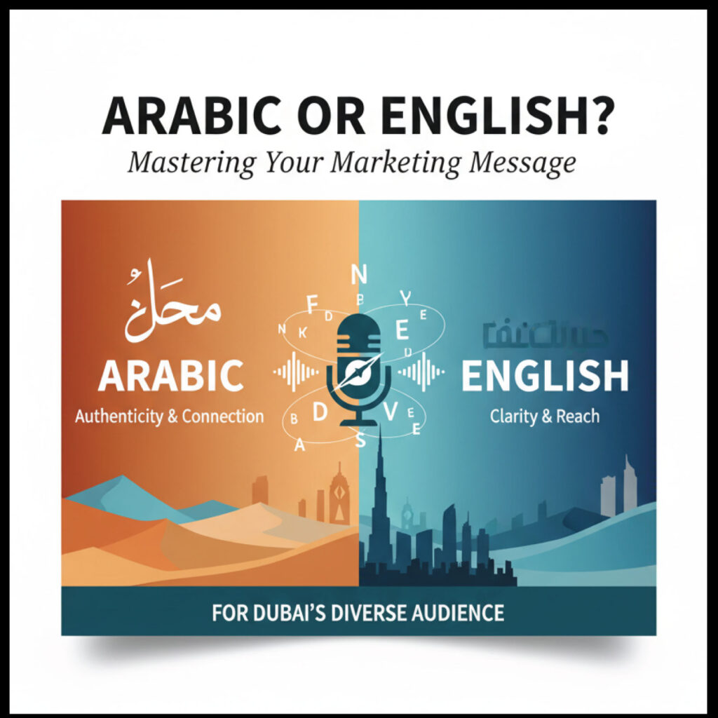 arabic or english marketing