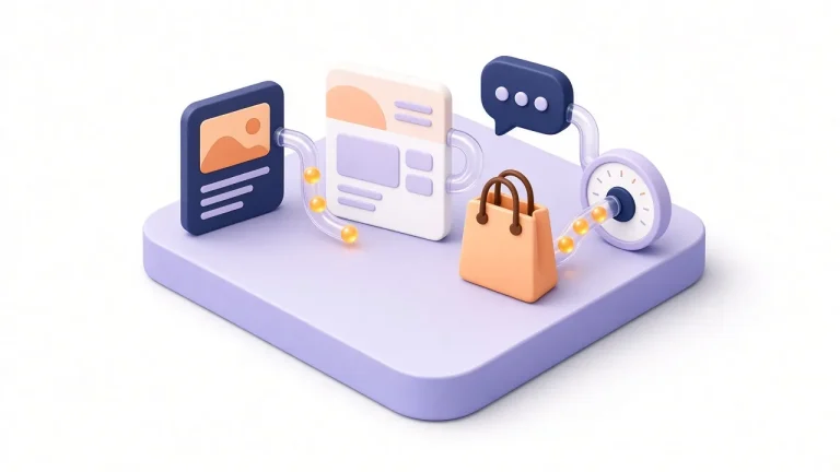 Pipes tracking tokens from ad to landing page to chat to sale