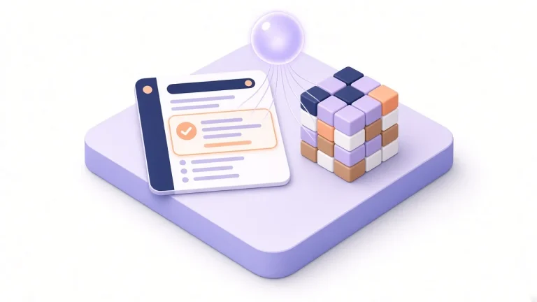 Search result with an AI answer box drawing on structured content blocks